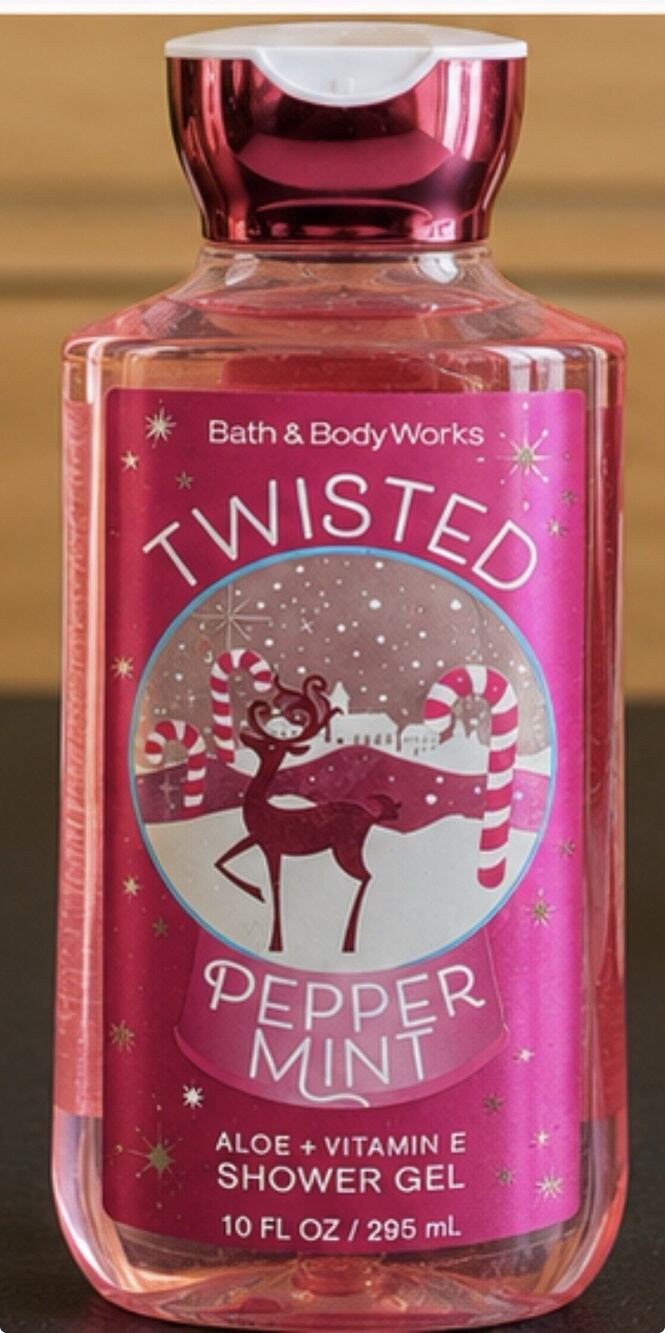 Bath & Body Works Twisted Peppermint Shower Gel 10 Oz New Holiday